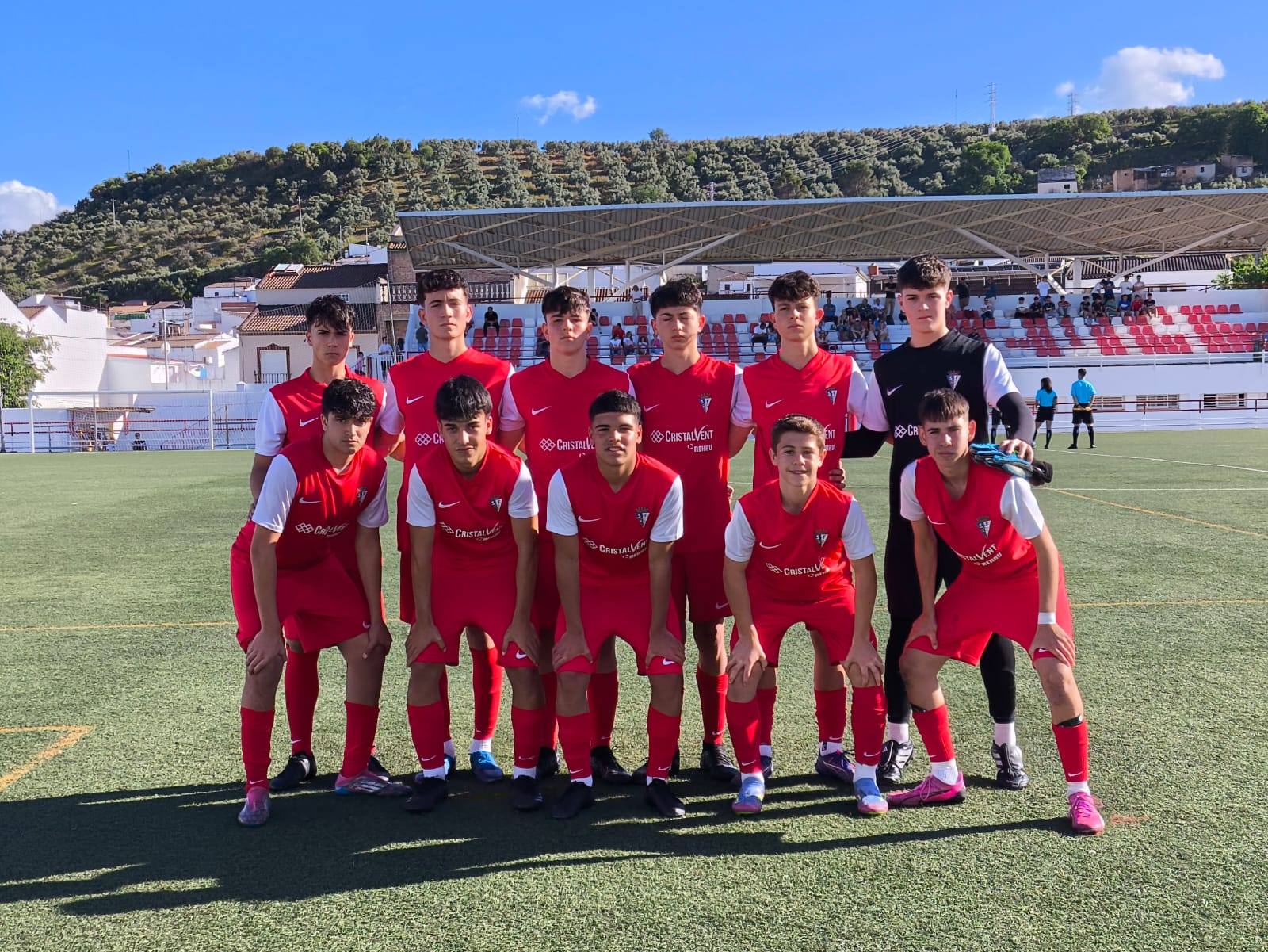 Alineación del Cadete A de Tercera del San Fernando en Alcalá del Valle.